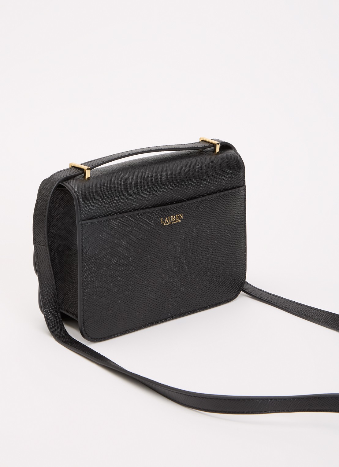 Ralph Lauren Sophee 22 crossbodytas van leer - achterkant 4 zwart