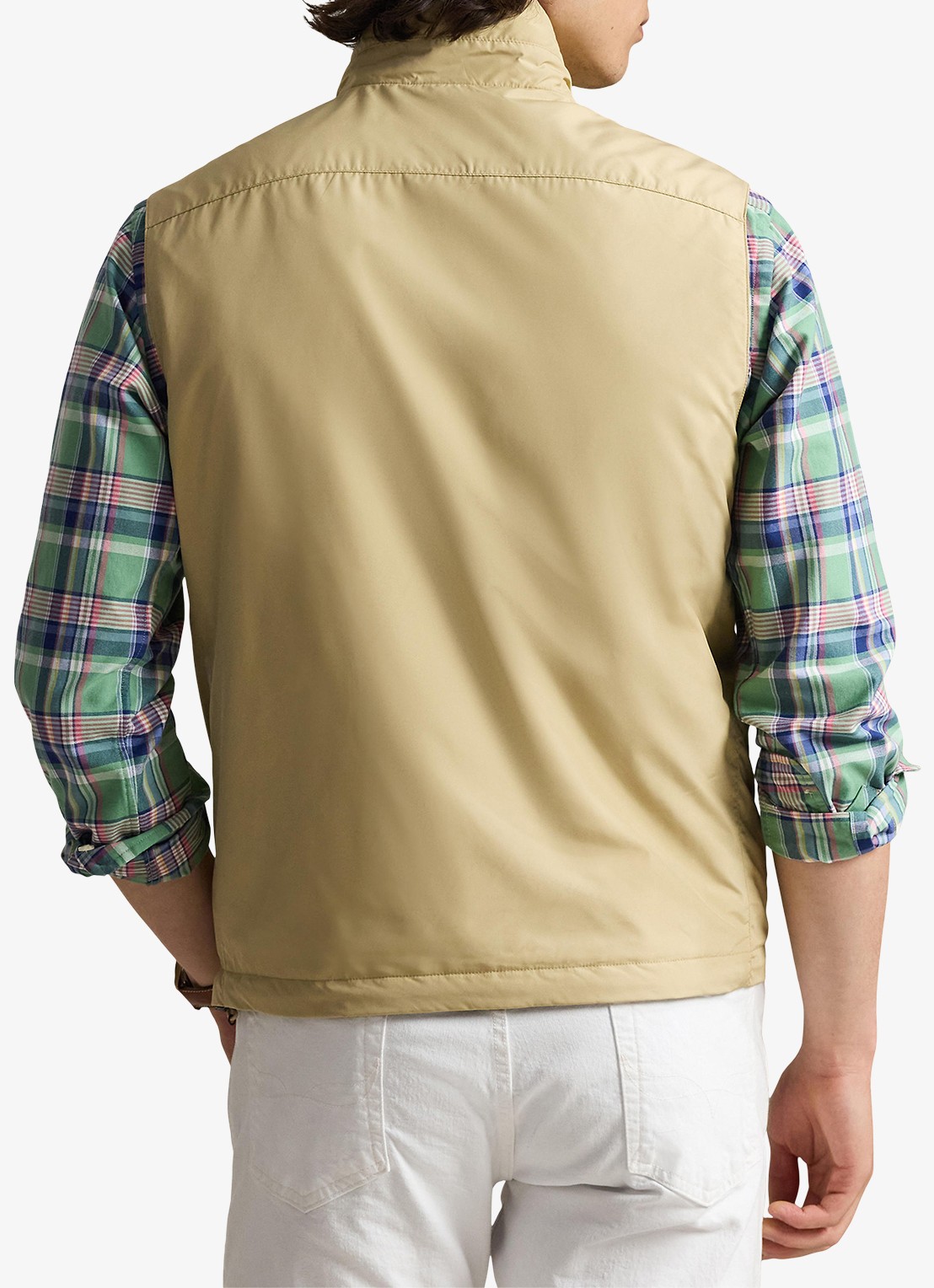Ralph Lauren Southland gewatteerde bodywarmer met steekzakken - achterkant 5 dune tan-33g2