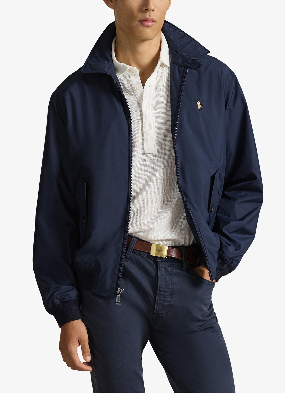 Ralph Lauren Southland jack met klepzakken en logoborduring - detail 4 collection navy / donkerblauw