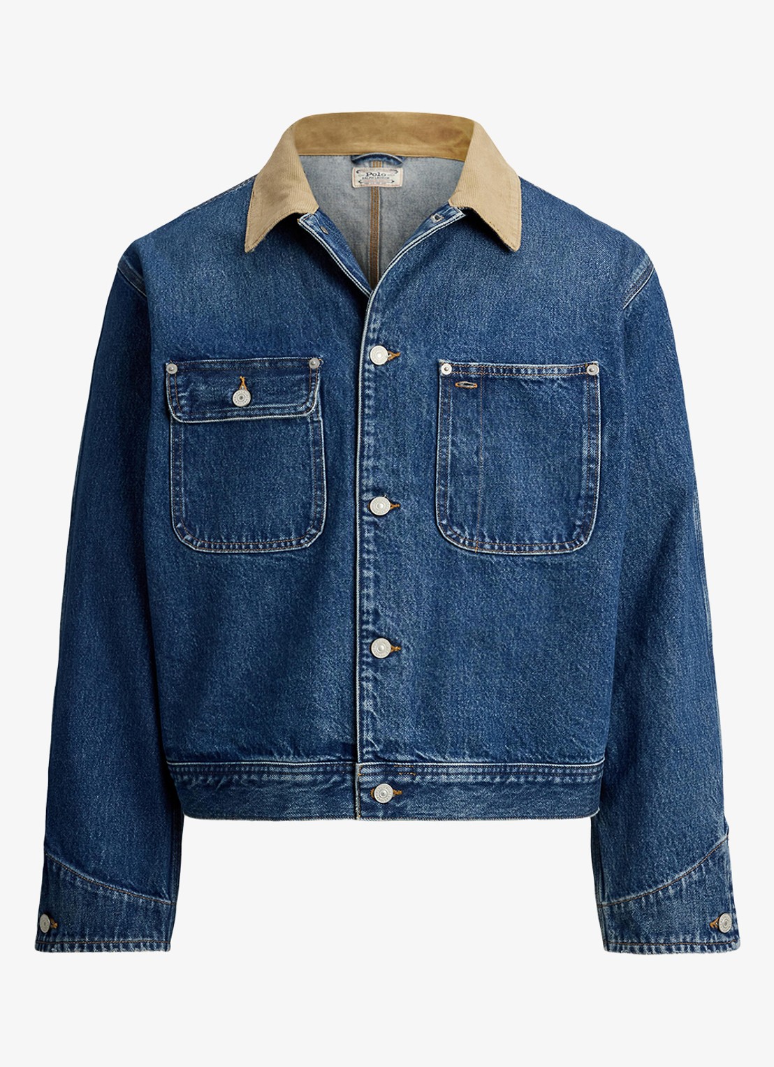 Ralph Lauren Spijkerjas met borstzakken - voorkant 3 outpost / indigo