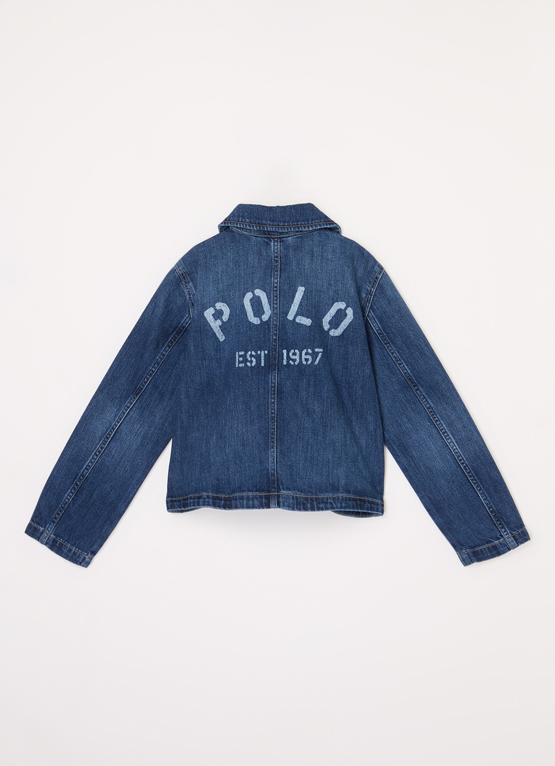 Ralph Lauren Spijkerjas met opgestikte zakken - achterkant 3 indigo