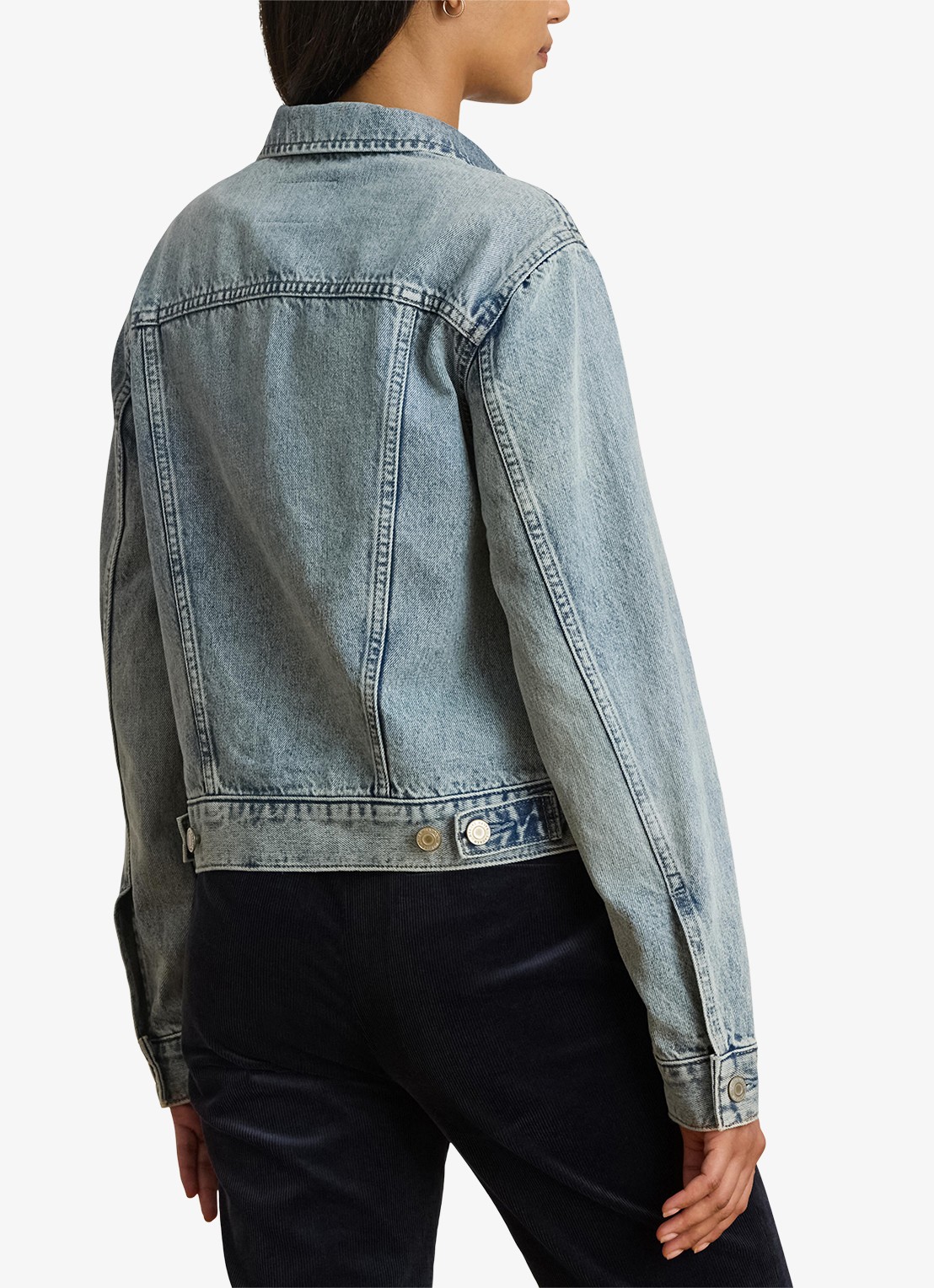 Ralph Lauren Spijkerjas met steekzakken - achterkant odwin wash / blauw