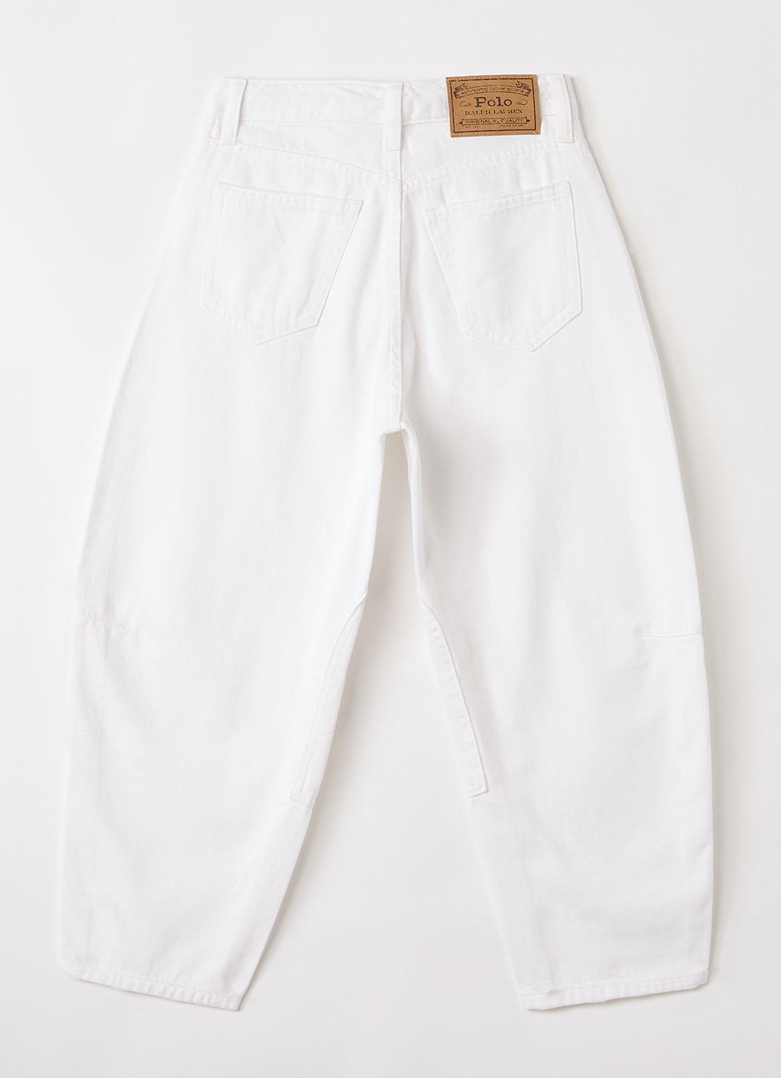 Ralph Lauren Straight fit broek met steekzakken - voorkant 2 gebroken wit