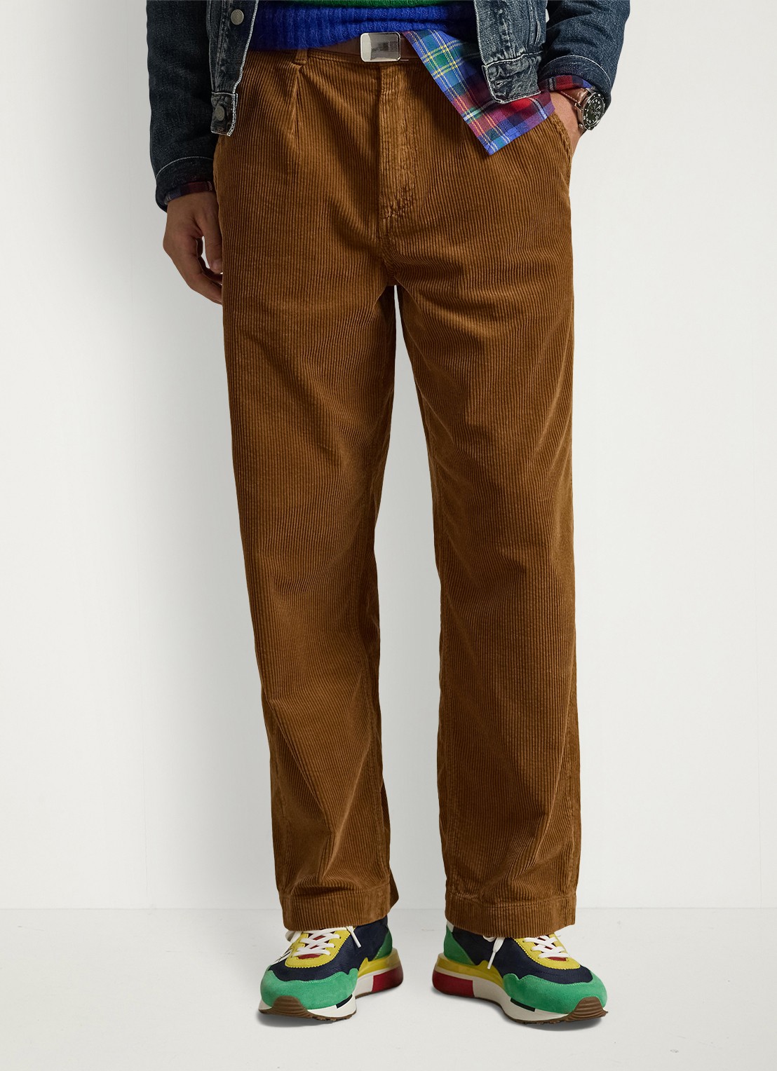 Ralph Lauren Straight fit broek van corduroy - detail 2 workwear tan / bruin