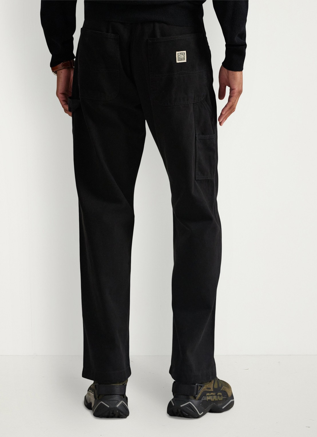 Ralph Lauren Straight fit cargobroek met steekzakken - achterkant polo black / zwart