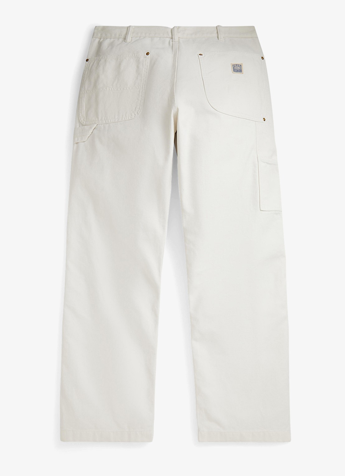 Ralph Lauren Straight fit cargobroek van katoen - achterkant deckwash white / wit
