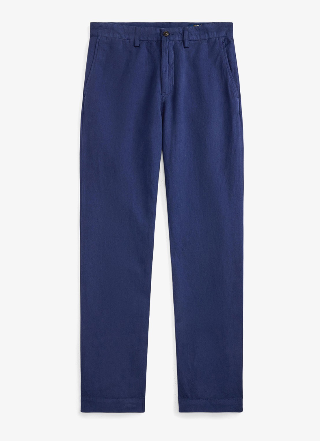 Ralph Lauren Straight fit chino in linnenblend - voorkant dusty azure-31rh