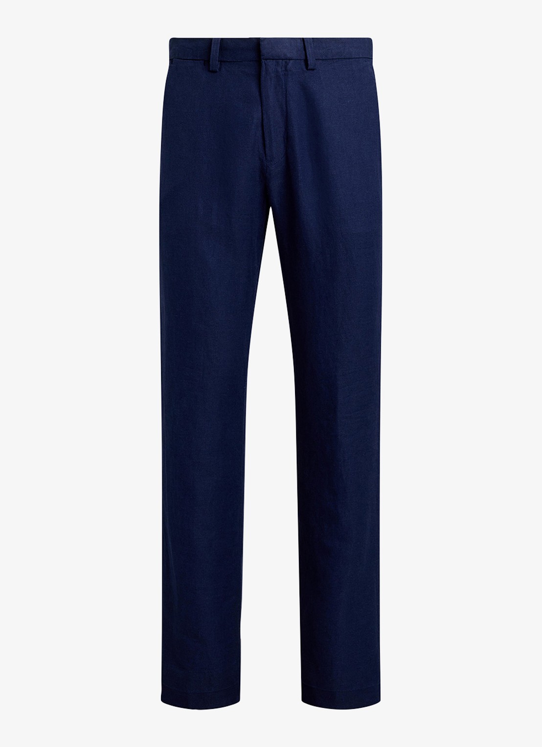 Ralph Lauren Straight fit chino in linnenblend - voorkant 2 newport navy minihoundsto