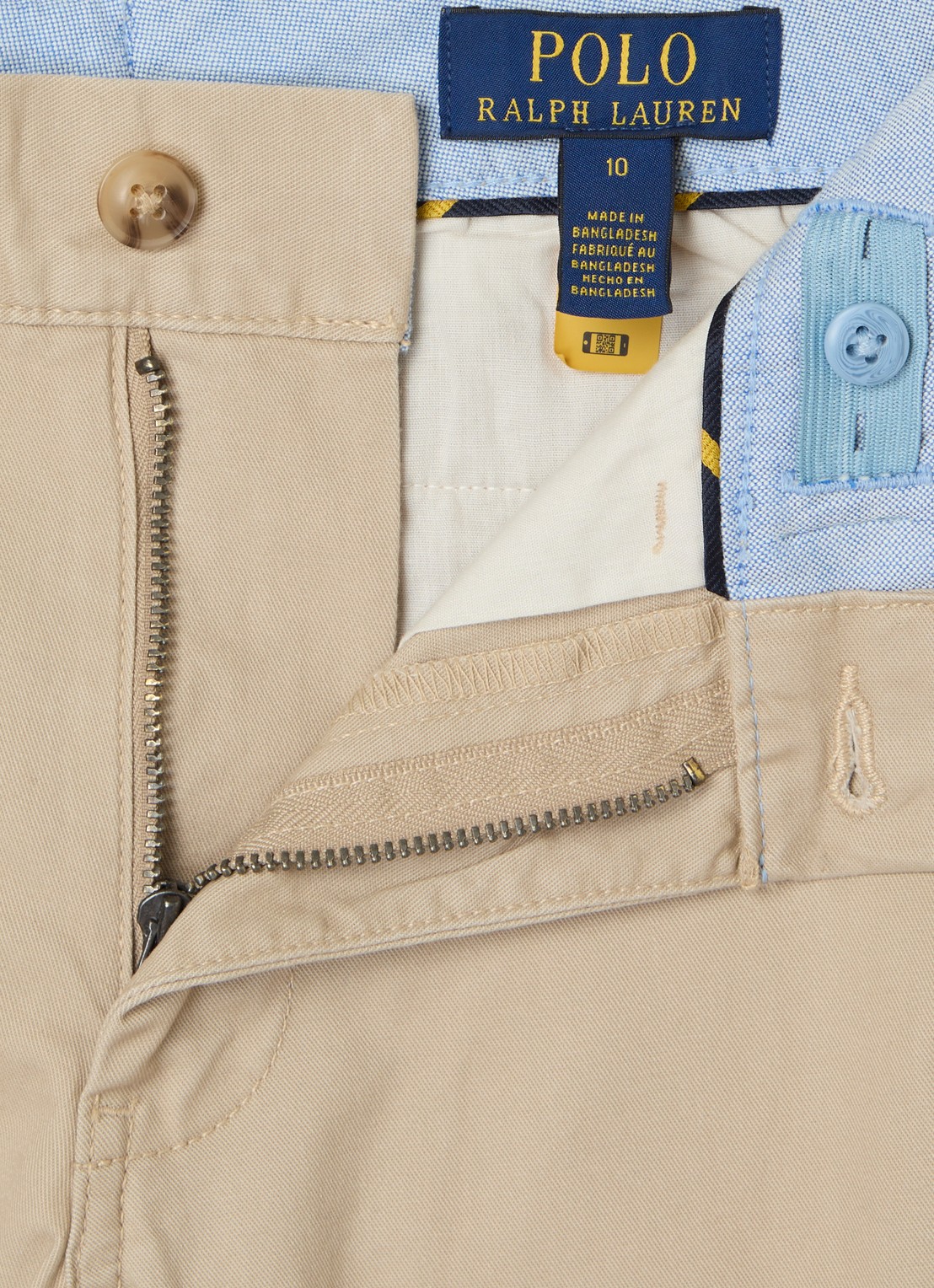 Ralph Lauren Straight fit chino met ceintuur - detail 3 khaki