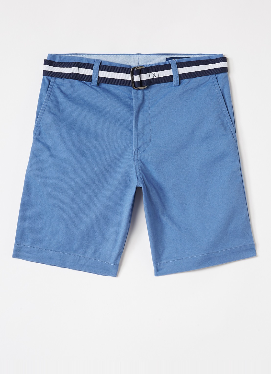 Ralph Lauren Straight fit chino met ceintuur - voorkant blauw