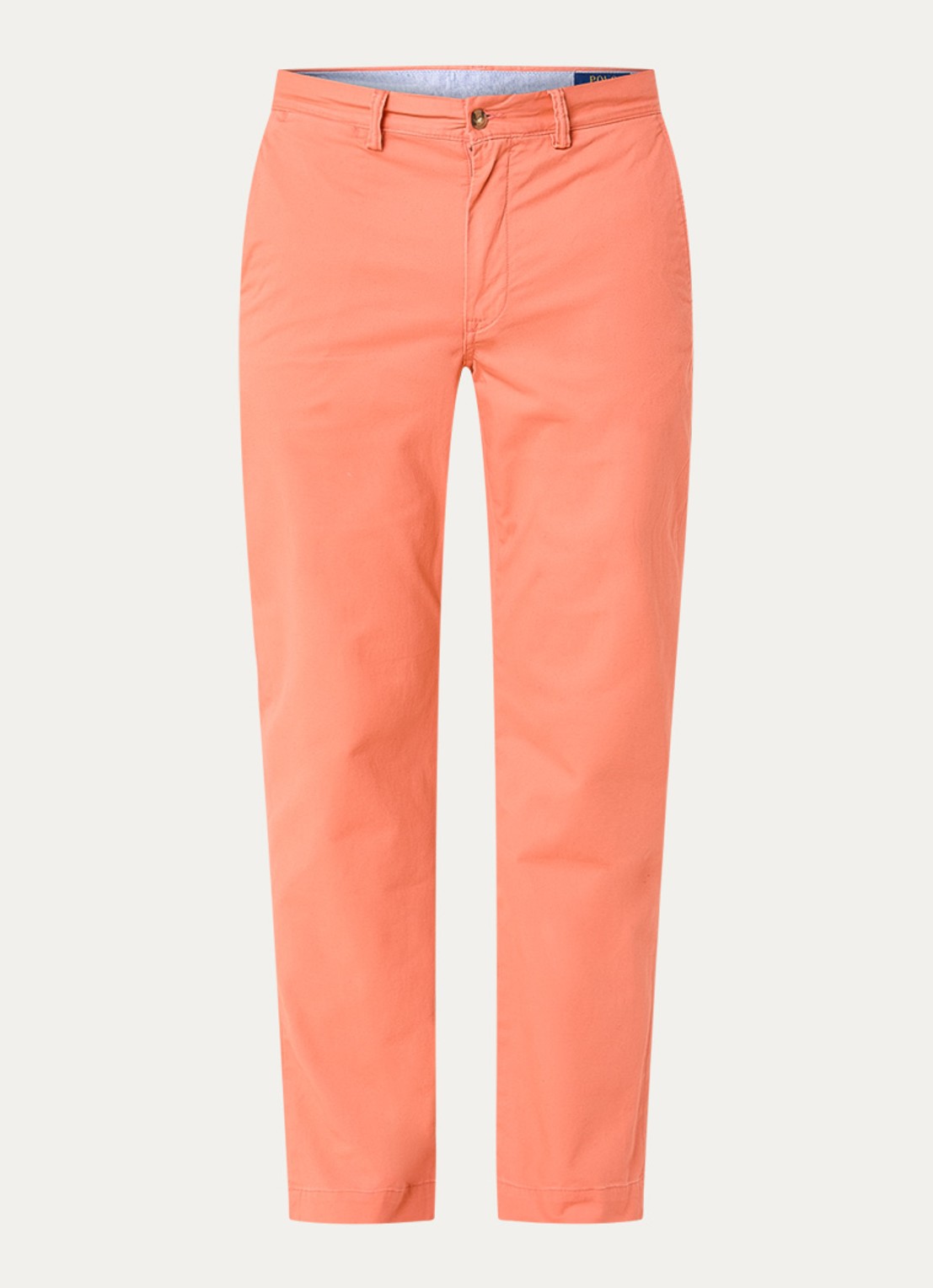 Ralph Lauren Straight fit chino met steekzakken - voorkant deep mango / zalmroze