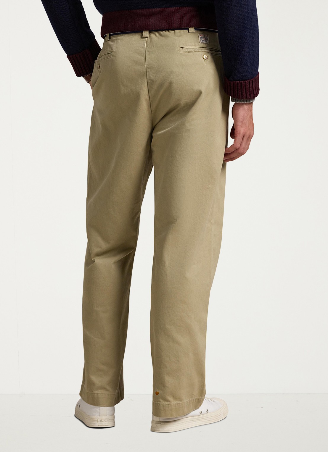 Ralph Lauren Straight fit chino met steekzakken - achterkant khaki / khaki