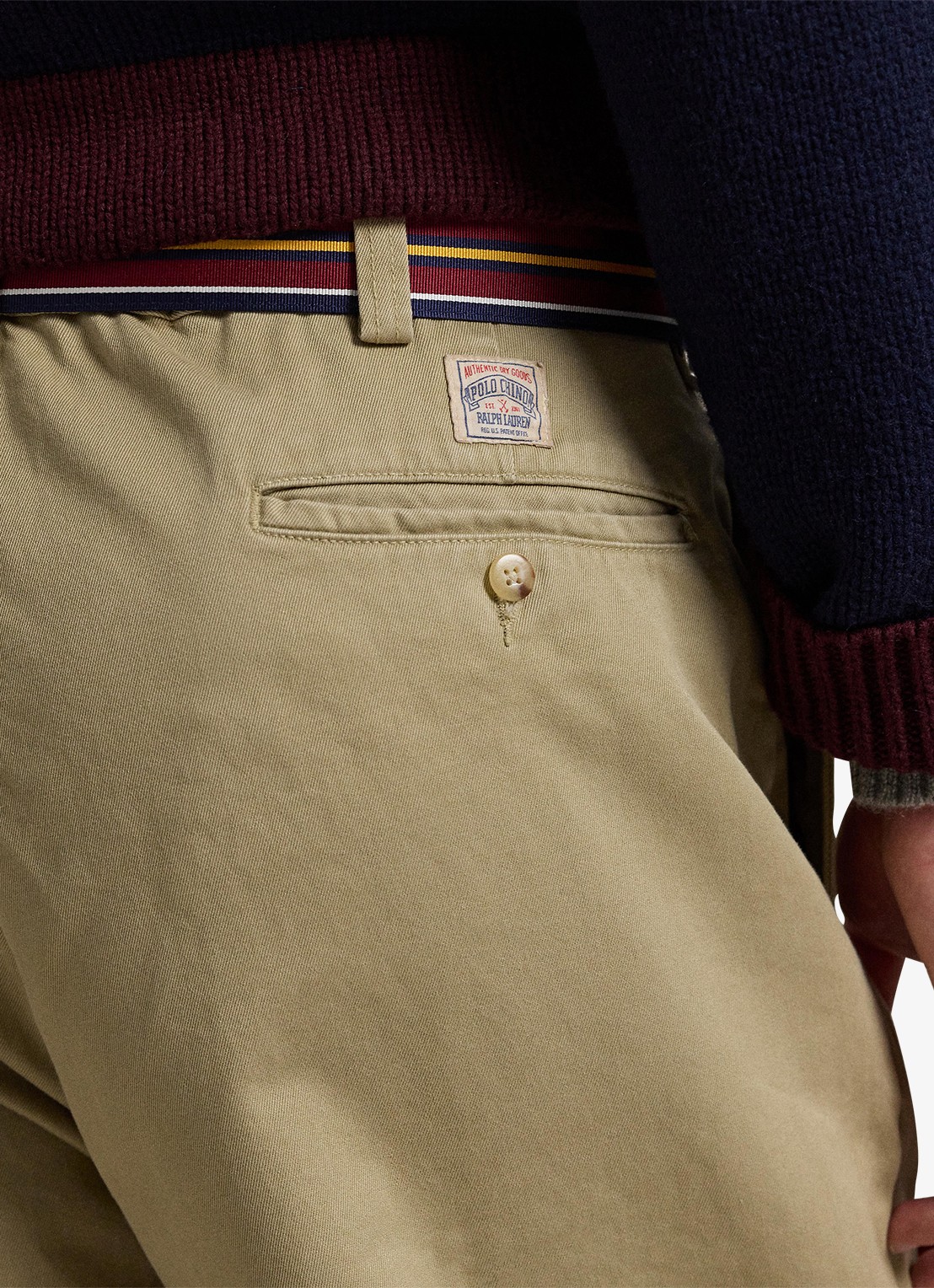 Ralph Lauren Straight fit chino met steekzakken - detail 3 khaki / khaki
