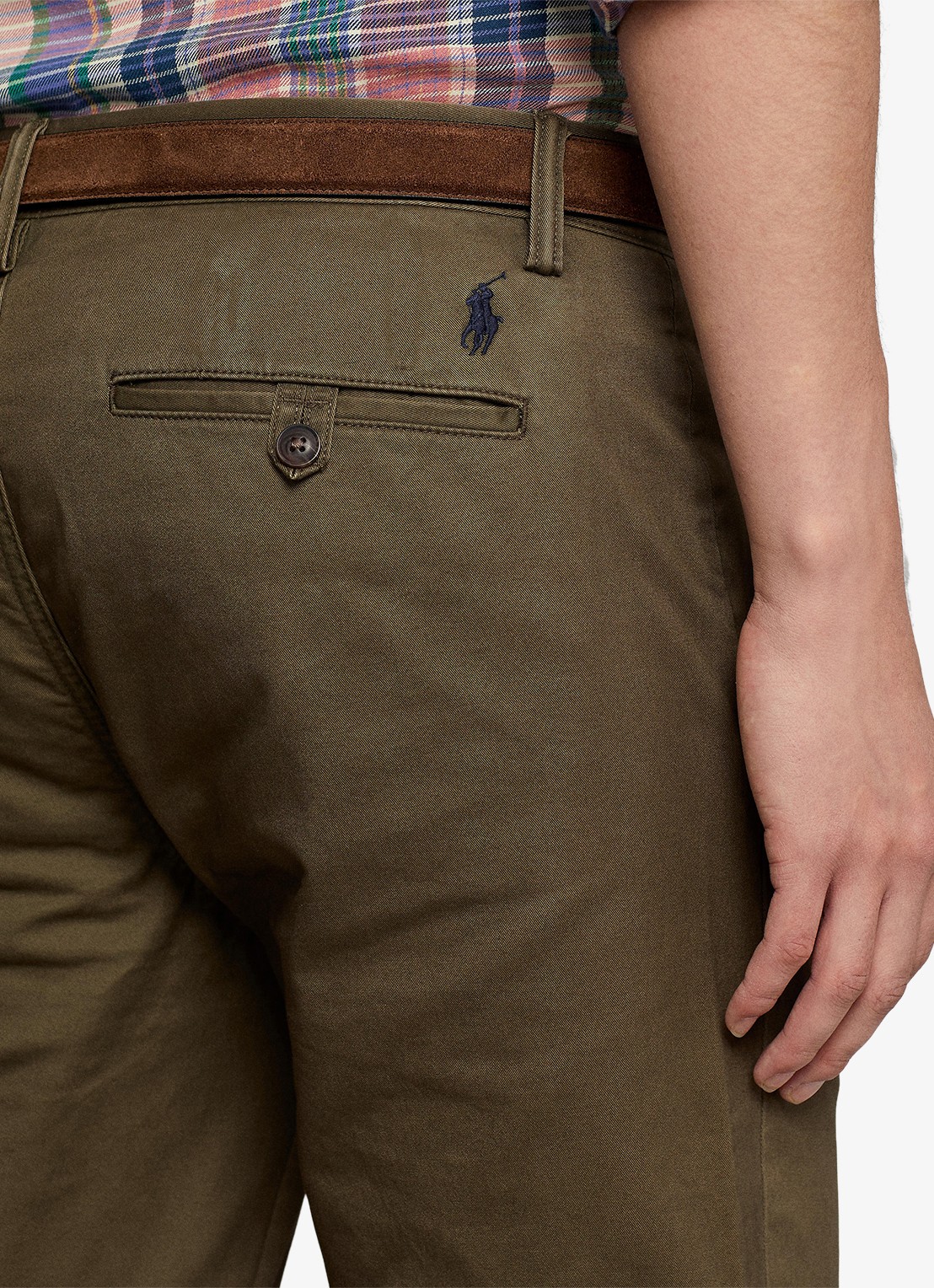 Ralph Lauren Straight fit chino met steekzakken - detail 3 canopy olive / olijfgroen