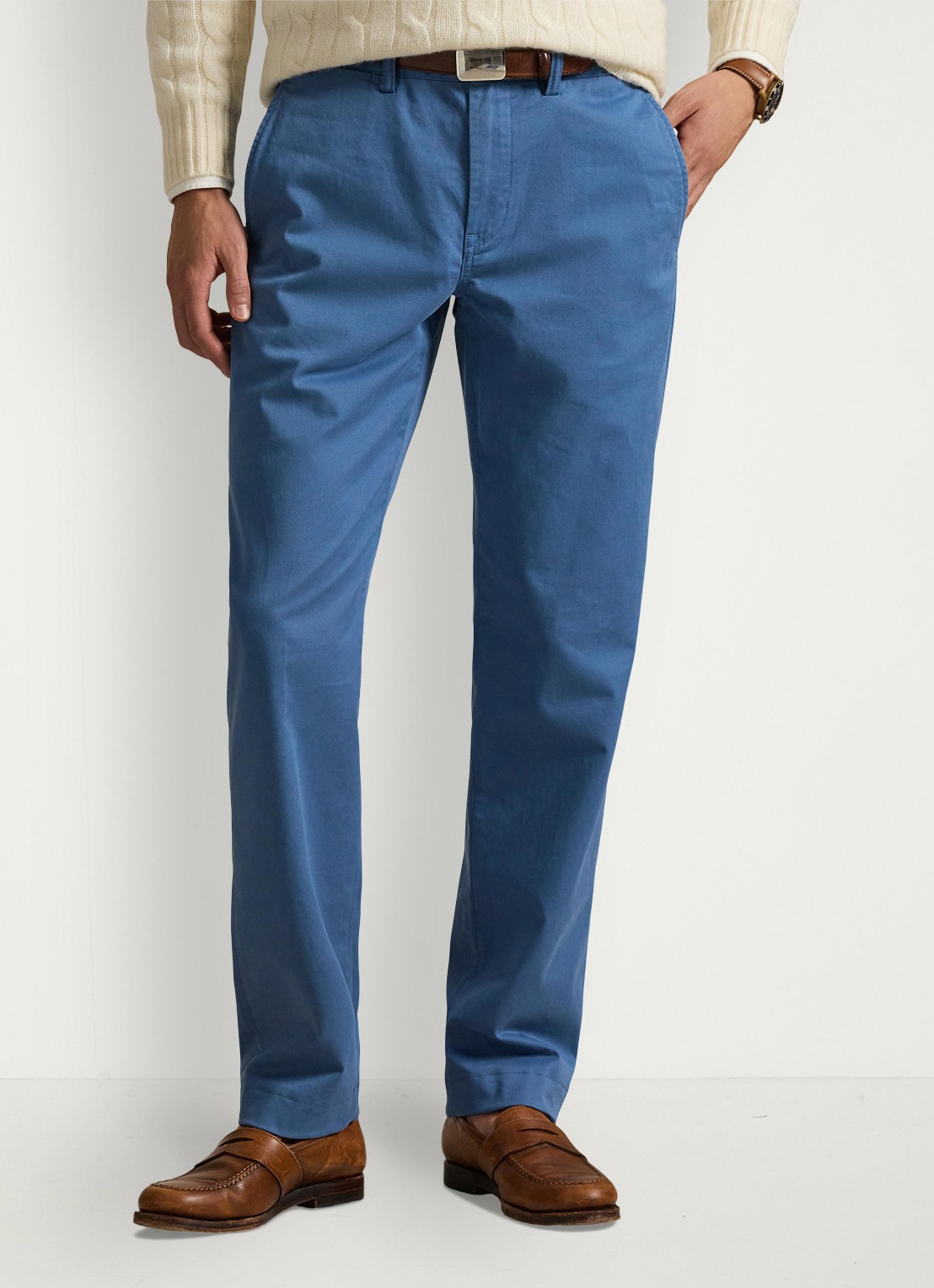 Ralph Lauren Straight fit chino met steekzakken - detail 4 delta blue