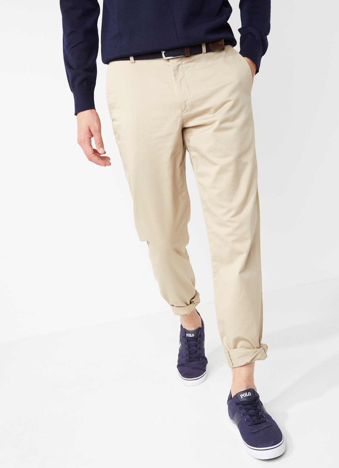 Ralph Lauren Straight fit chino met stretch - detail classic khaki / beige