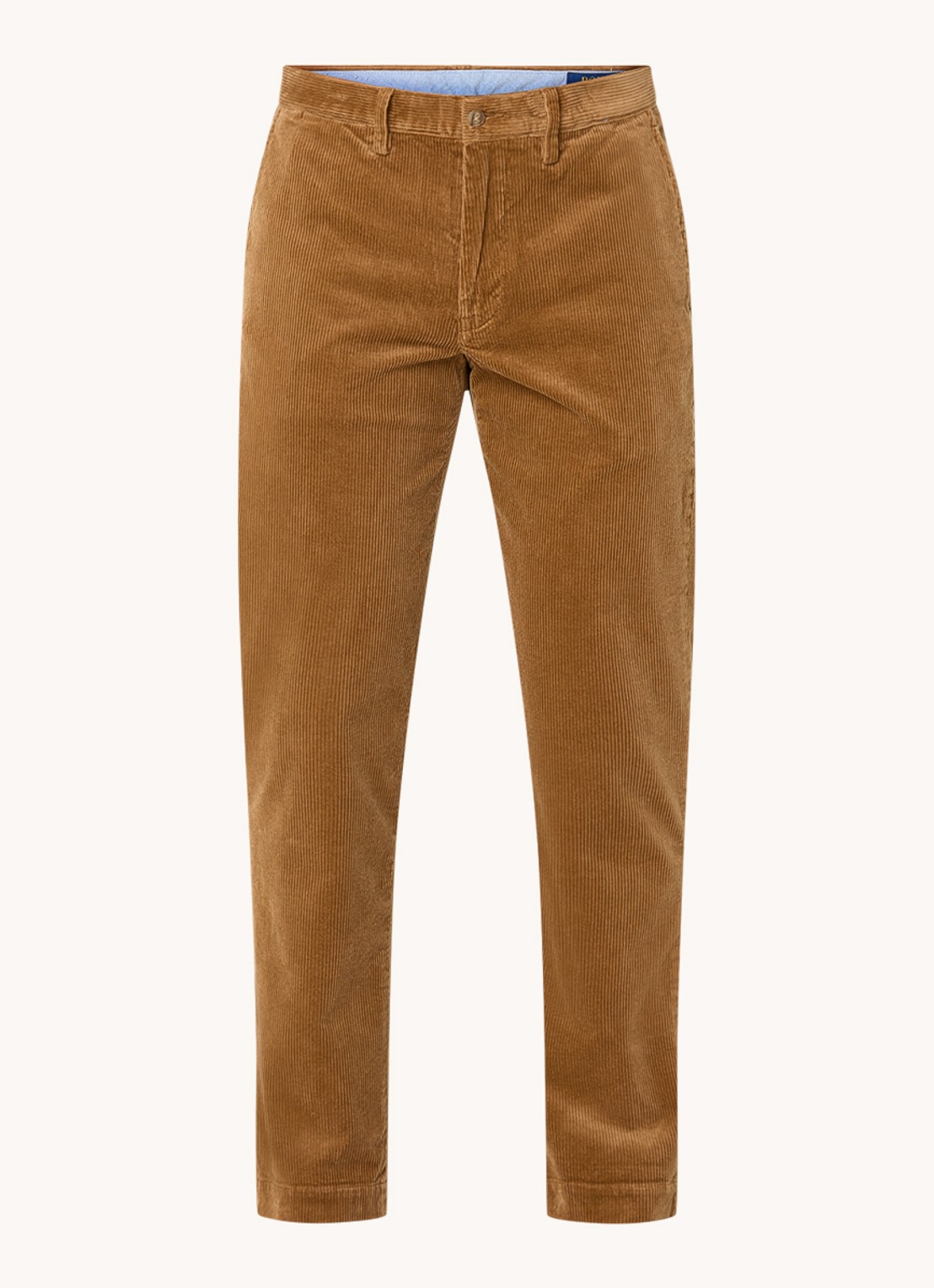 Ralph Lauren Straight fit chino van corduroy met stretch - voorkant 4 camel
