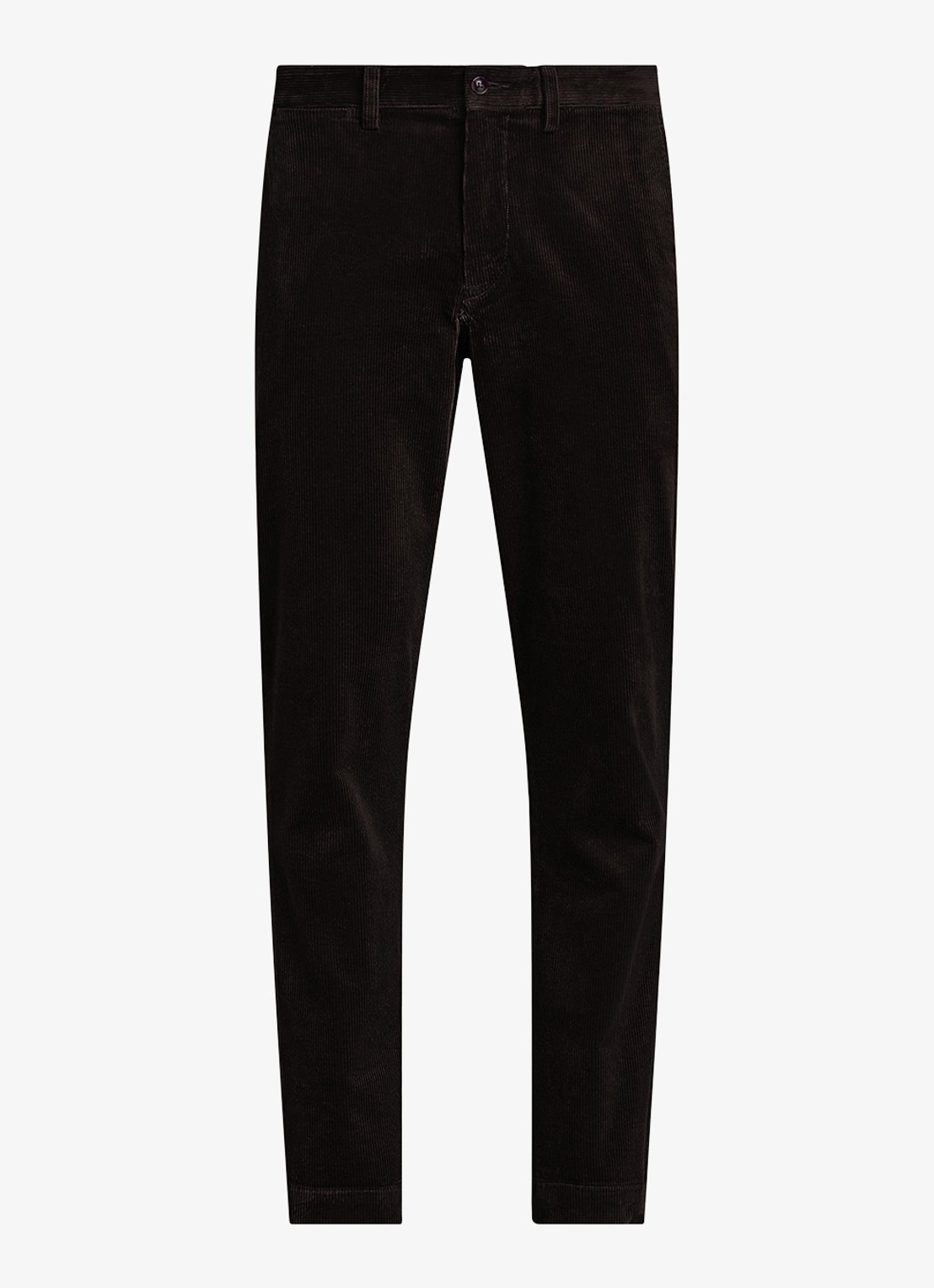 Ralph Lauren Straight fit chino van corduroy met stretch - voorkant polo black / zwart