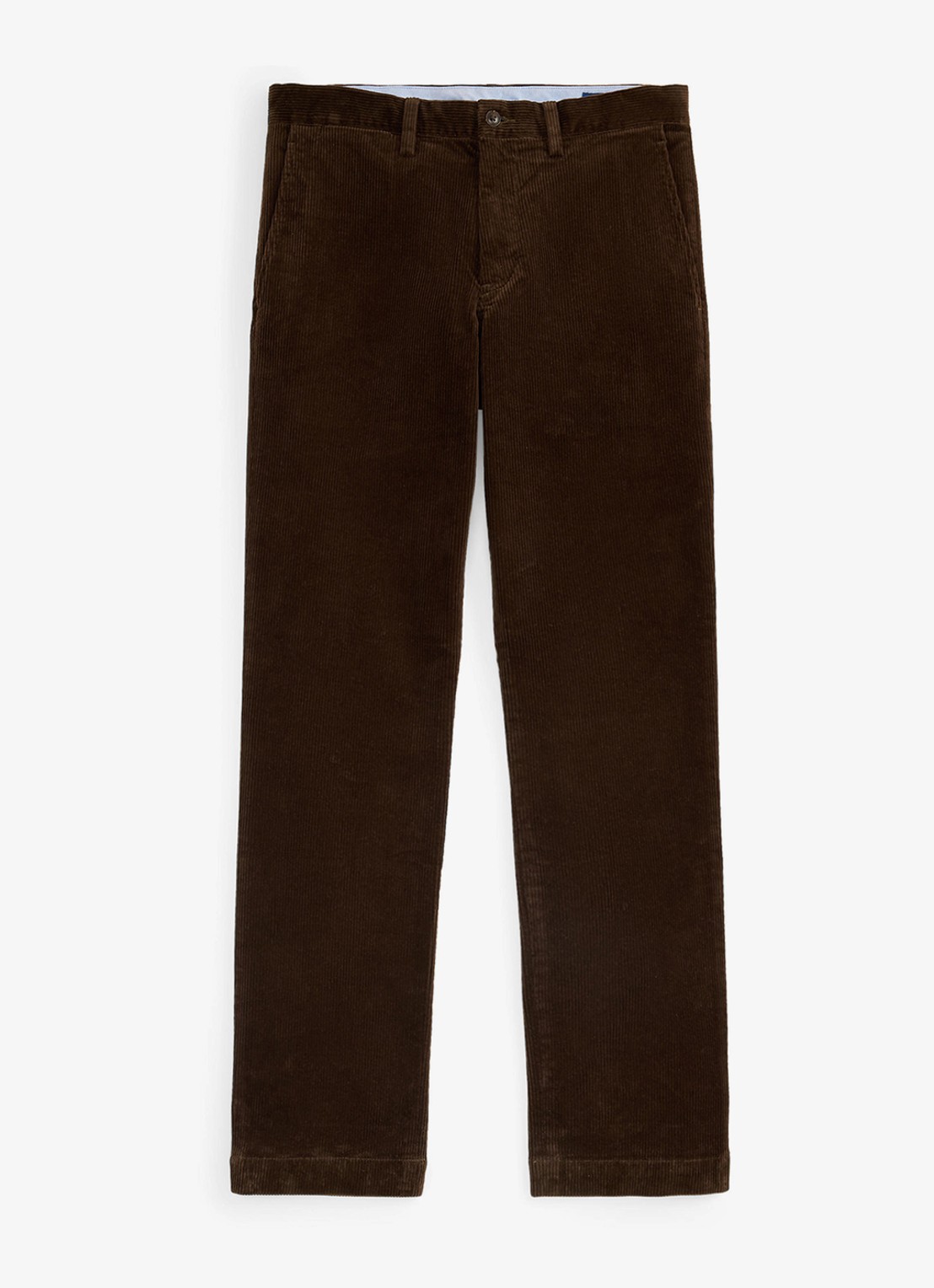 Ralph Lauren Straight fit chino van corduroy met stretch - voorkant 3 dark beech / donkerbruin