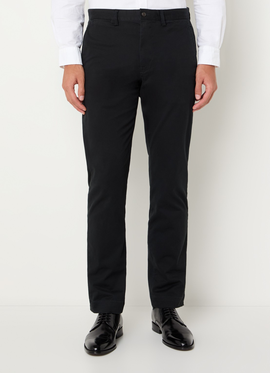 Ralph Lauren Straight fit gewassen chino met stretch - detail 3 polo black / zwart