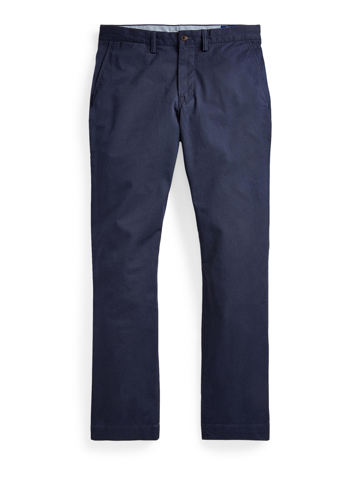 Ralph Lauren Straight fit gewassen chino met stretch - voorkant 5 nautical ink / blauw