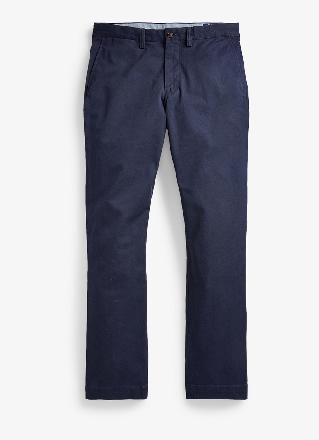 Ralph Lauren Straight fit gewassen chino met stretch - voorkant 7 nautical ink / blauw