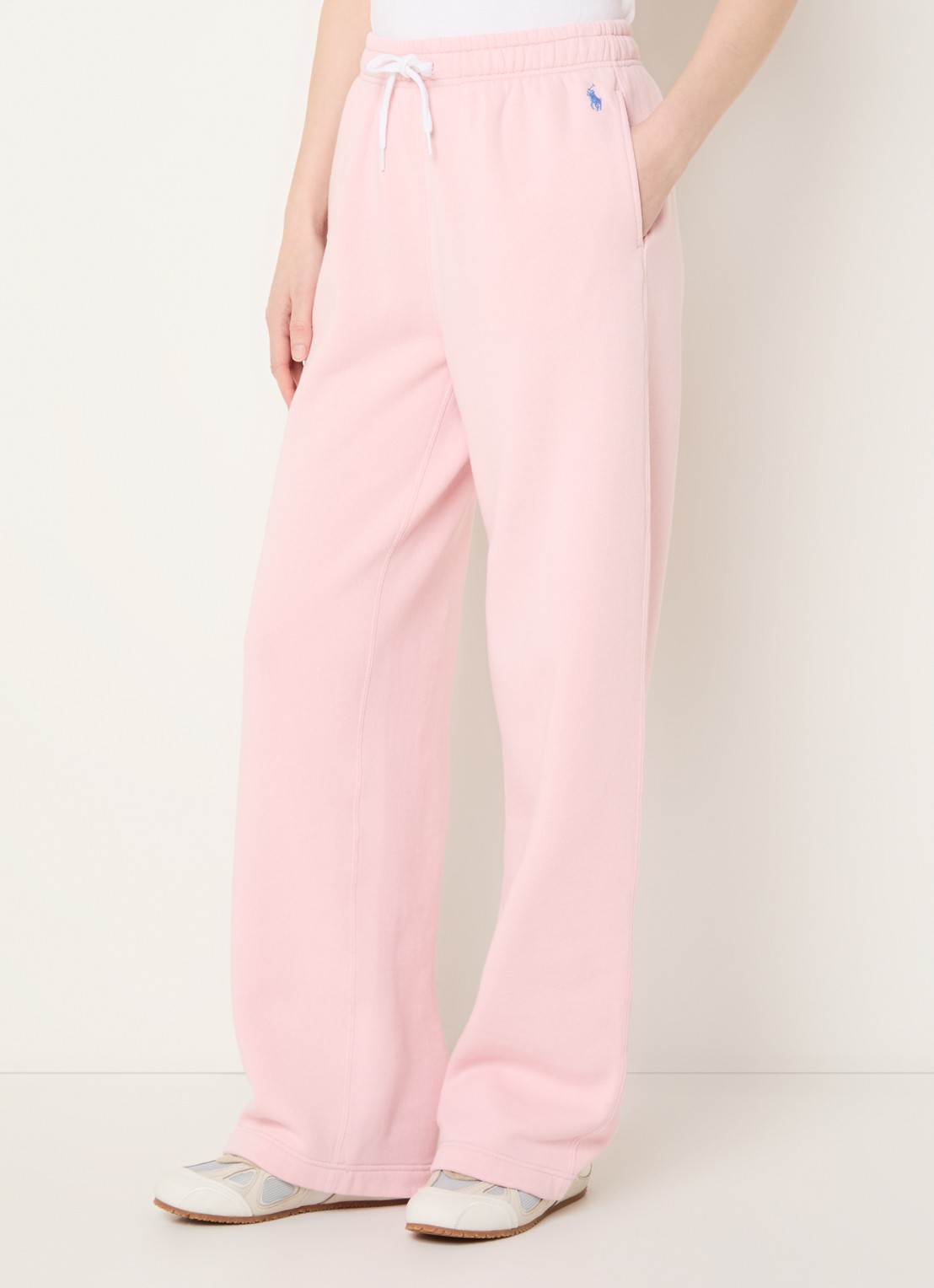 Ralph Lauren Straight fit joggingbroek met logo - detail 4 roze