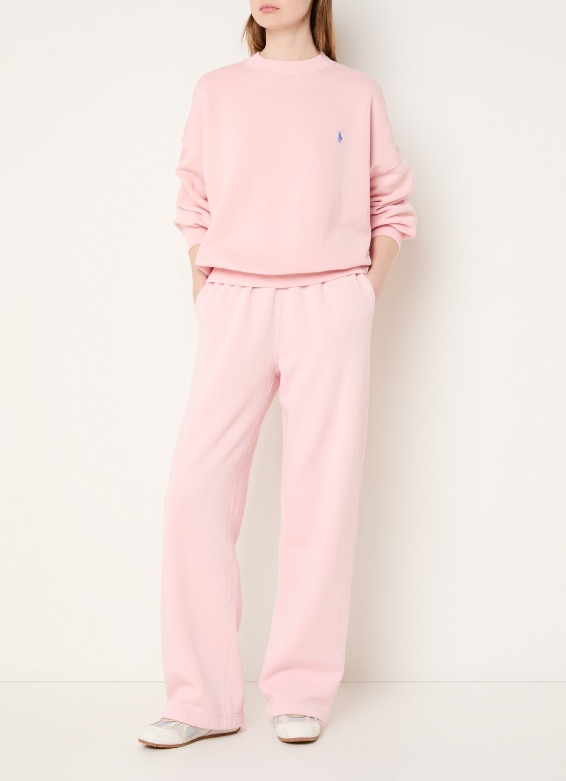 Ralph Lauren Straight fit joggingbroek met logo - voorkant 3 roze