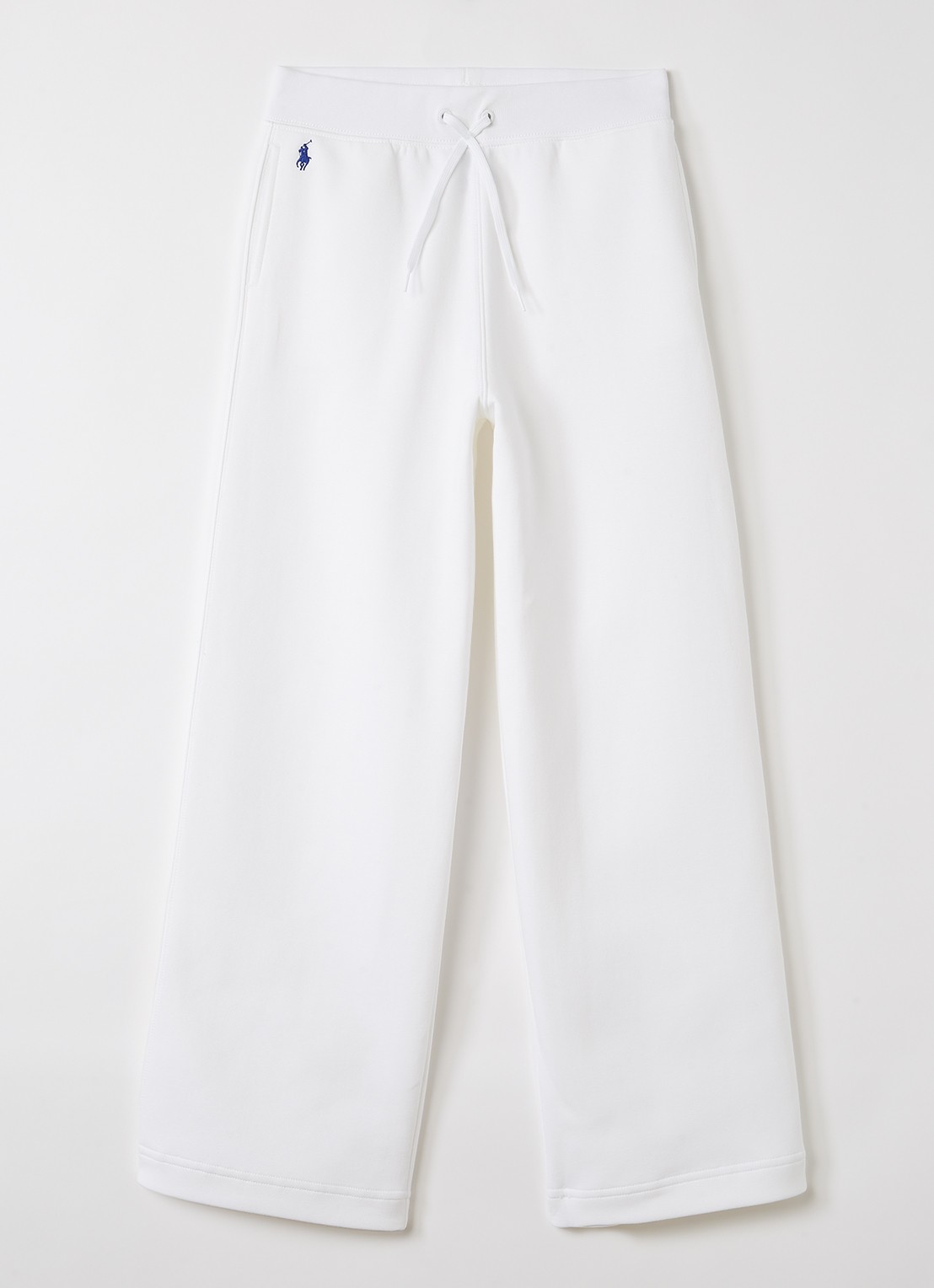 Ralph Lauren Straight fit joggingbroek met logo - voorkant wit