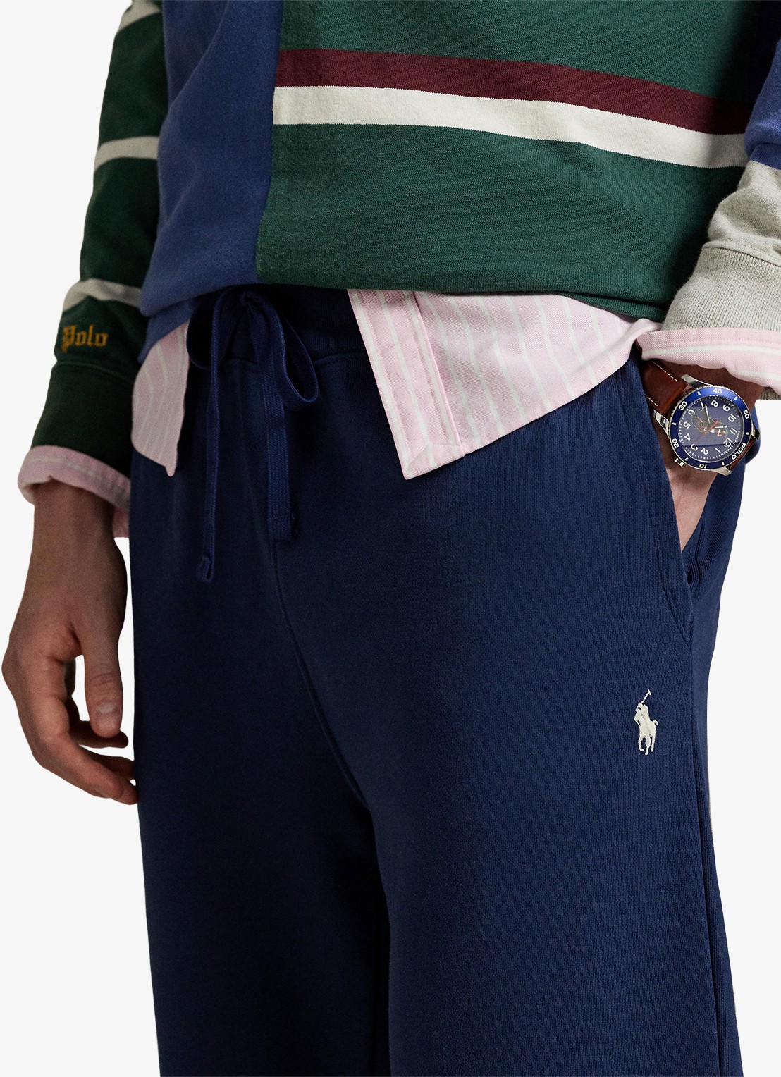 Ralph Lauren Straight fit joggingbroek met steekzakken - detail 3 cruise navy / donkerblauw