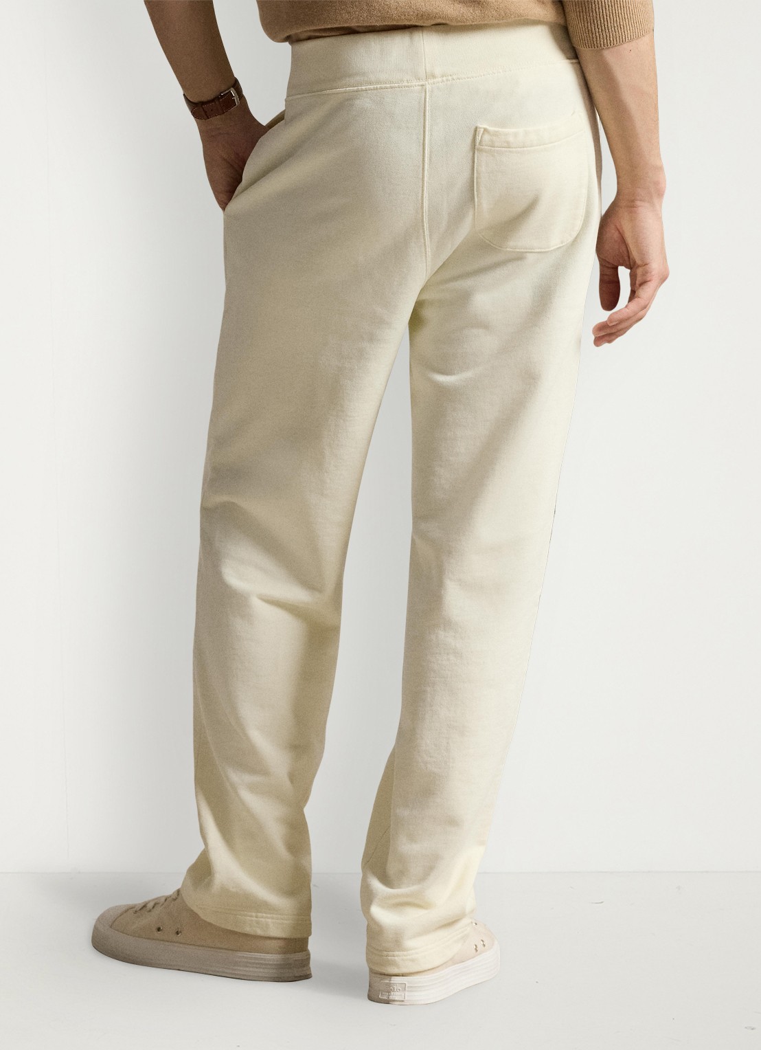 Ralph Lauren Straight fit joggingbroek met steekzakken - achterkant clubhouse cream-2ygb