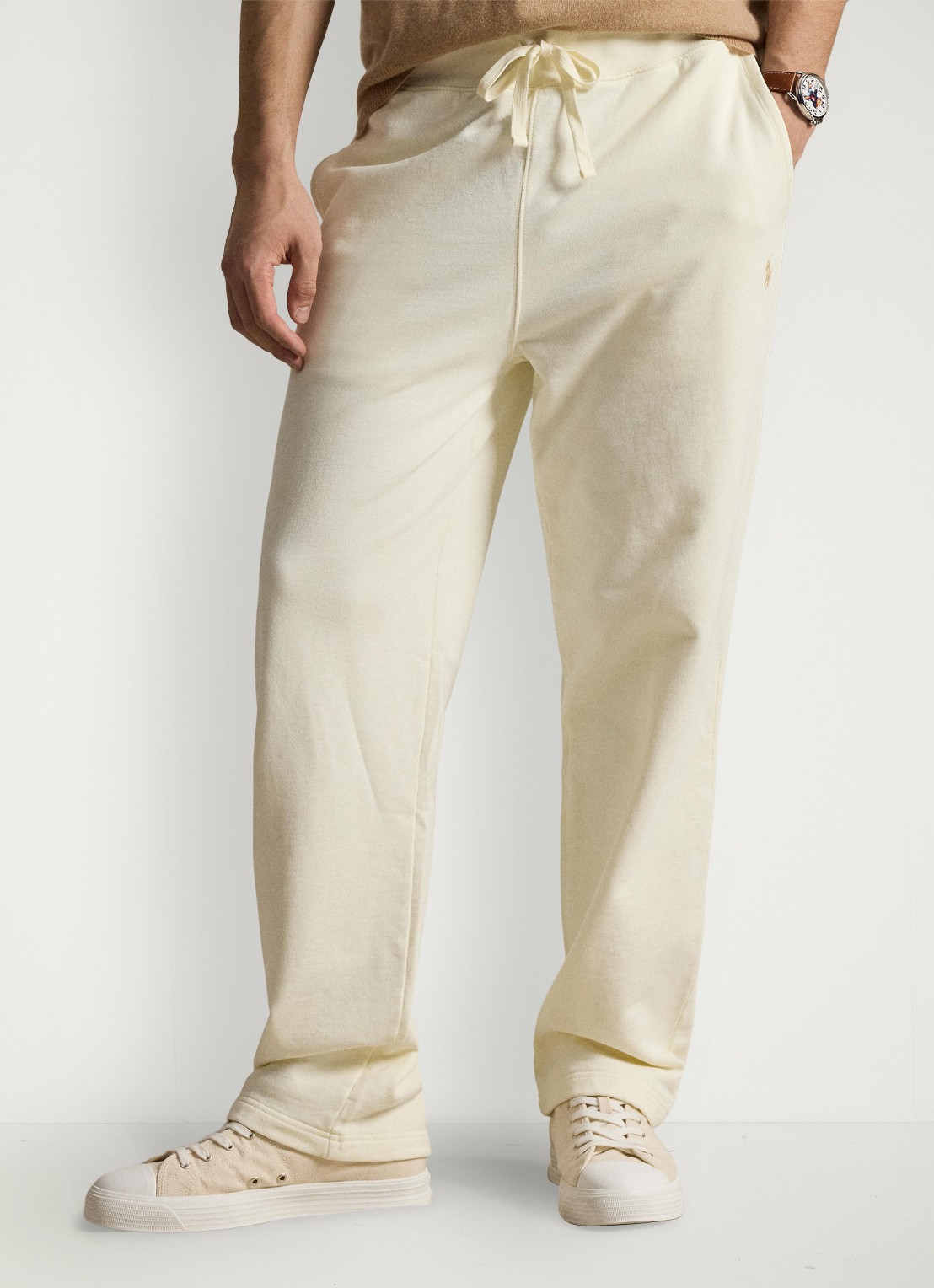 Ralph Lauren Straight fit joggingbroek met steekzakken - detail 4 clubhouse cream-2ygb