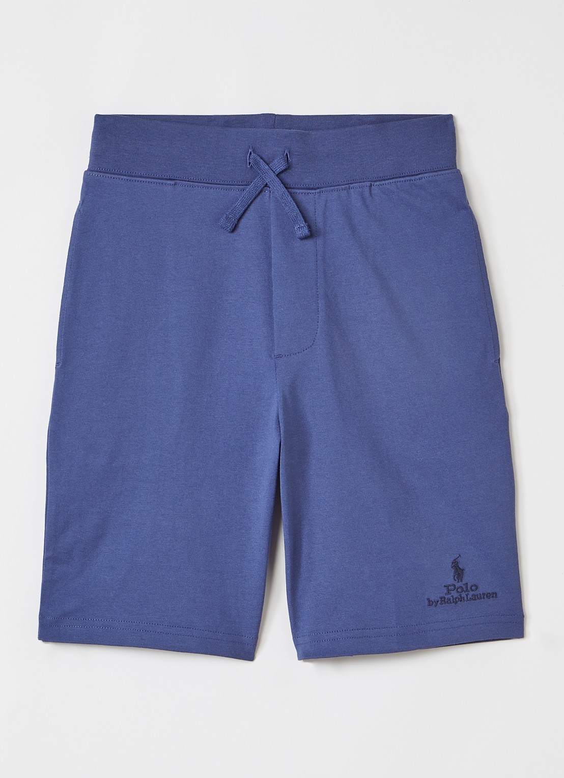 Ralph Lauren Straight fit korte broek met logo - voorkant 2 donkerblauw