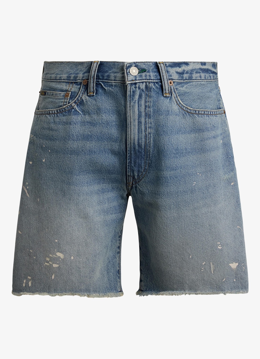 Ralph Lauren Straight fit korte broek van denim - voorkant skypond-48m9