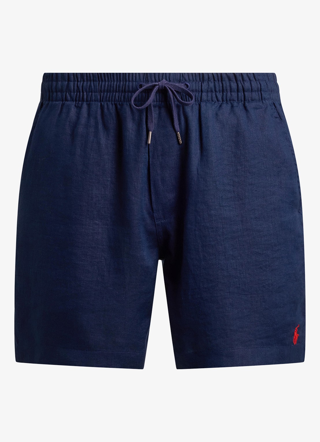 Ralph Lauren Straight fit korte broek van linnen - voorkant 3 newport navy