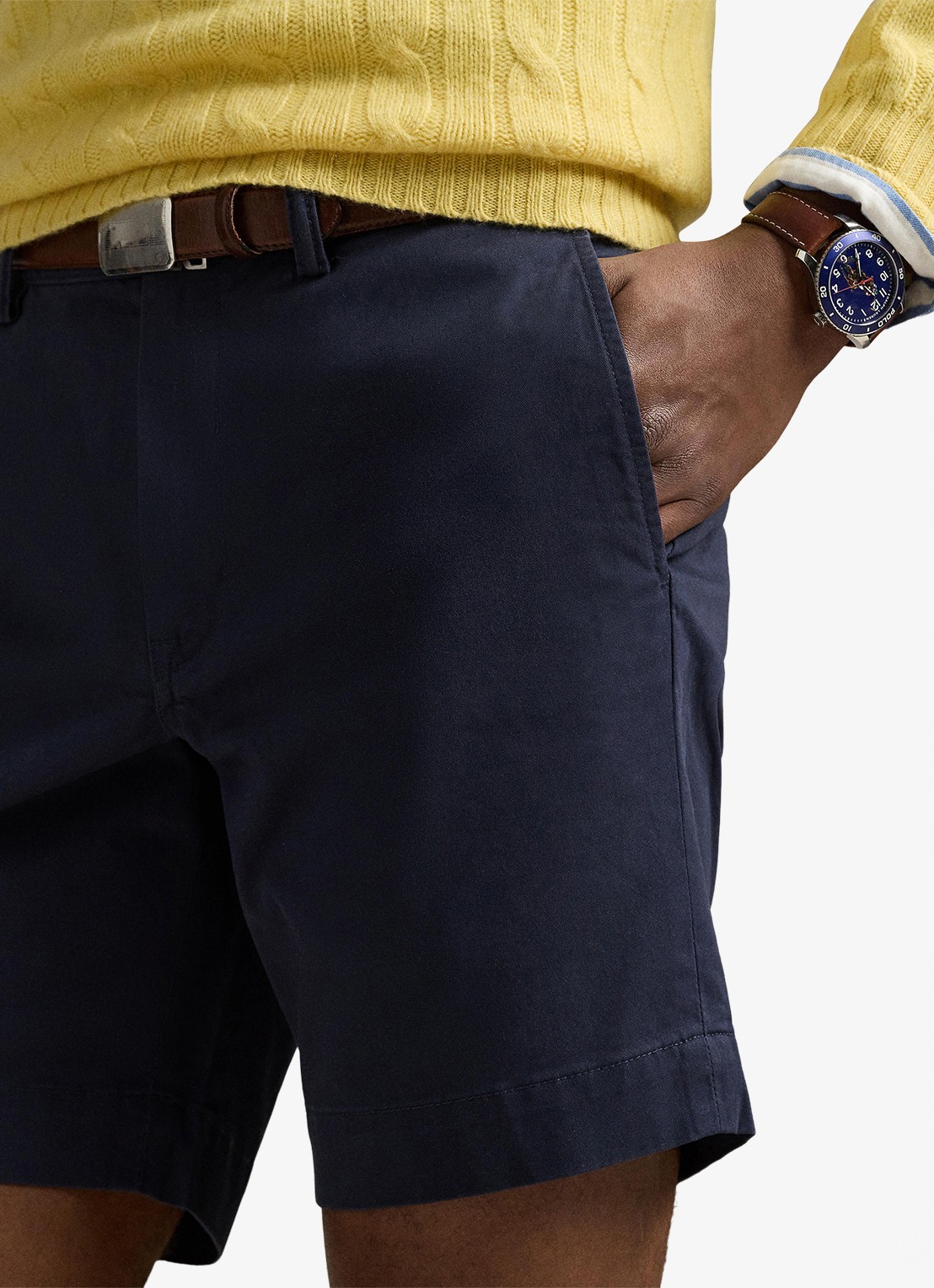 Ralph Lauren Straight fit korte chino met stretch - detail 3 nautical ink / blauw