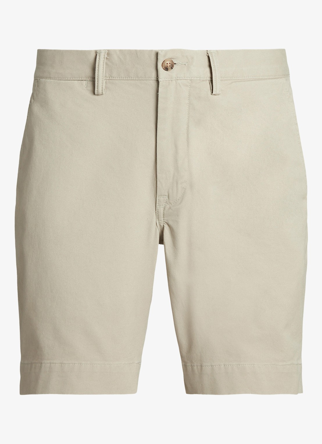 Ralph Lauren Straight fit korte chino met stretch - voorkant 4 khaki tan / beige