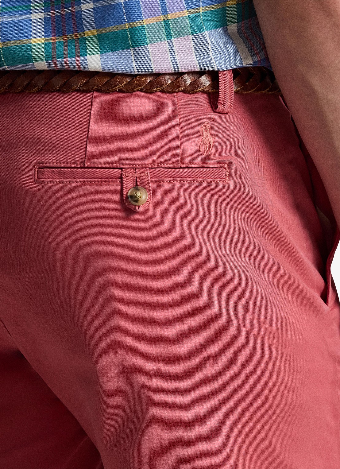 Ralph Lauren Straight fit korte chino met stretch - detail 5 adirondack berry-2ygy