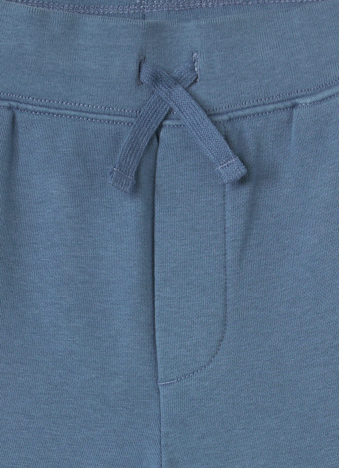 Ralph Lauren Straight fit korte jogginbroek met logoborduring - detail staalblauw