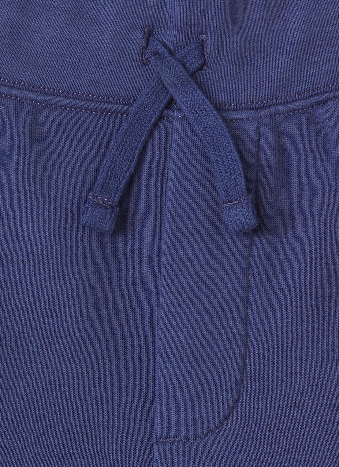 Ralph Lauren Straight fit korte jogginbroek met logoborduring - detail donkerblauw