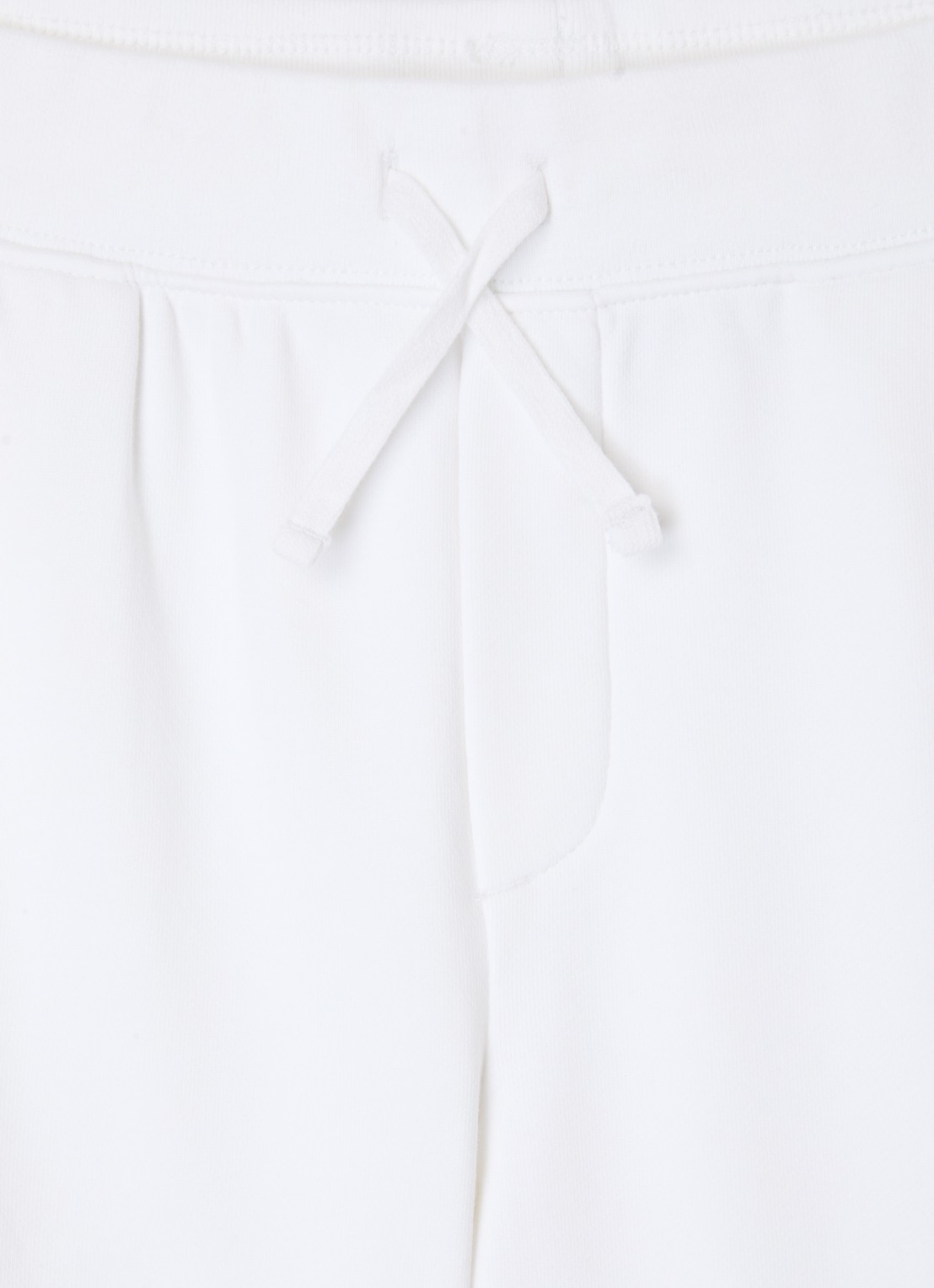 Ralph Lauren Straight fit korte joggingbroek met klepzakken - detail wit