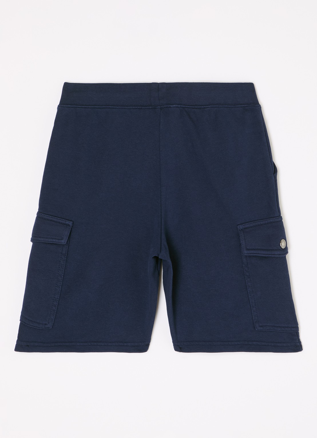 Ralph Lauren Straight fit korte joggingbroek met klepzakken - voorkant 3 donkerblauw