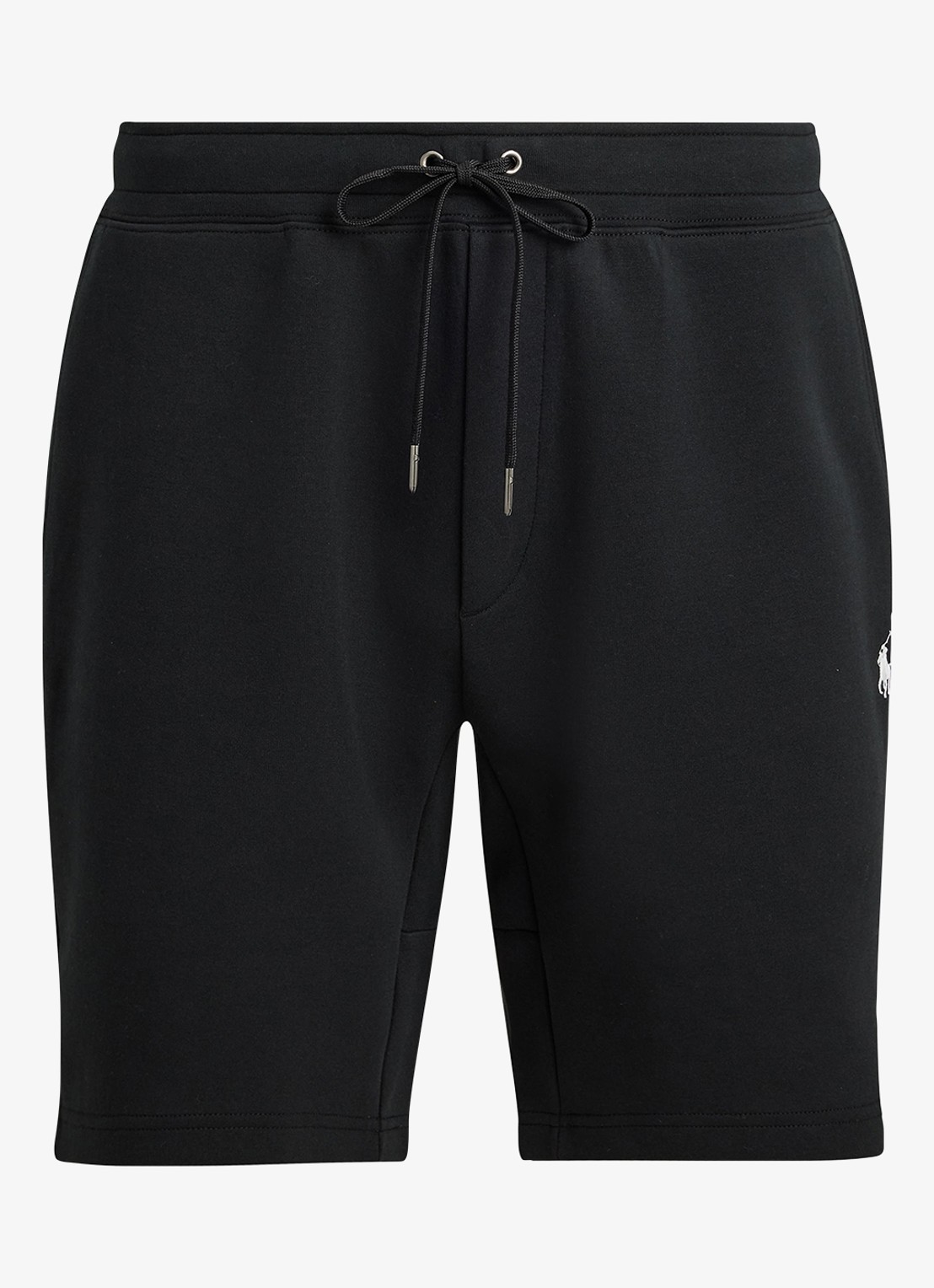 Ralph Lauren Straight fit korte joggingbroek met logo en steekzakken - voorkant 8 polo black / zwart