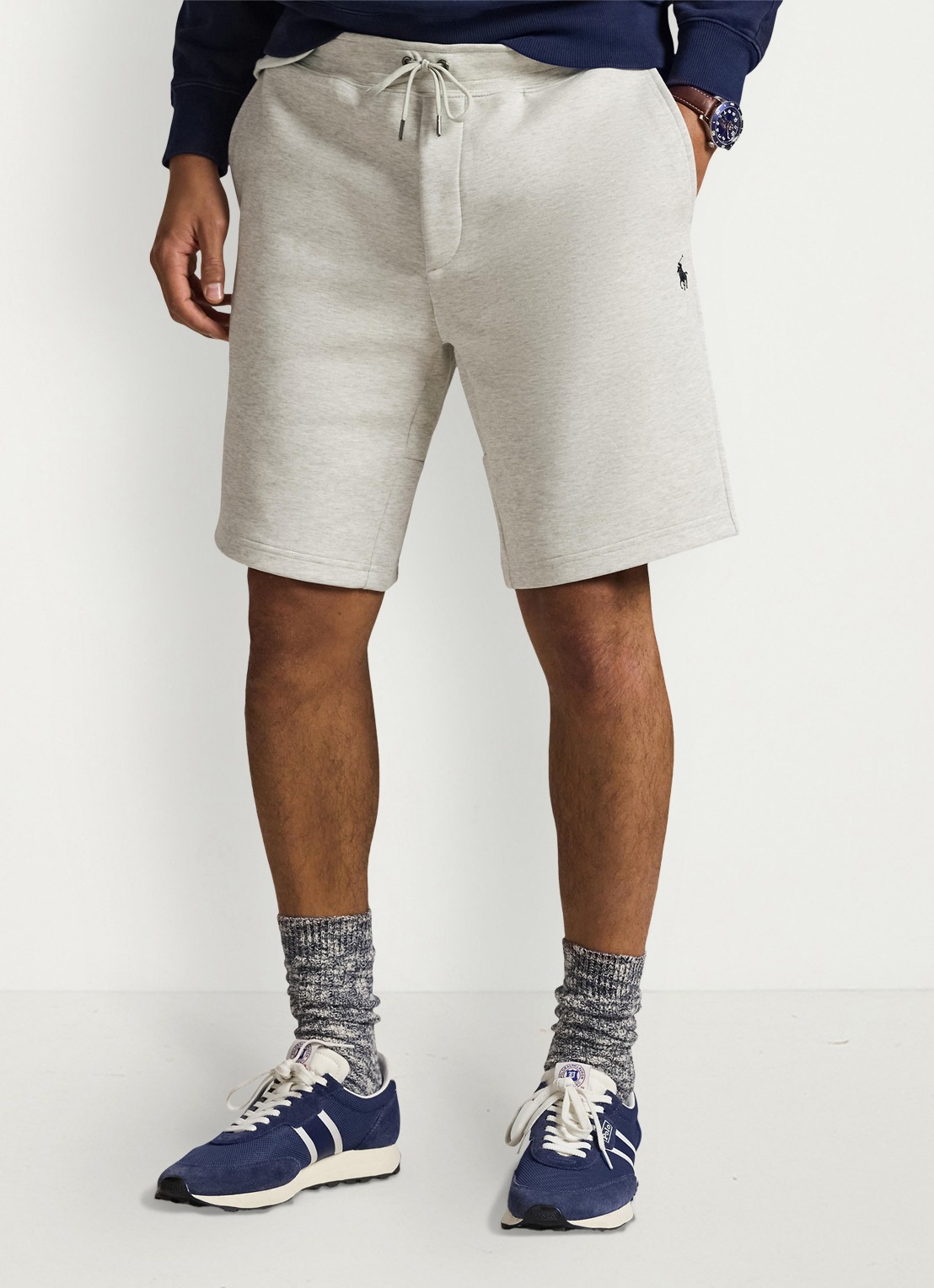 Ralph Lauren Straight fit korte joggingbroek met logo en steekzakken - detail 4 lichtbruin