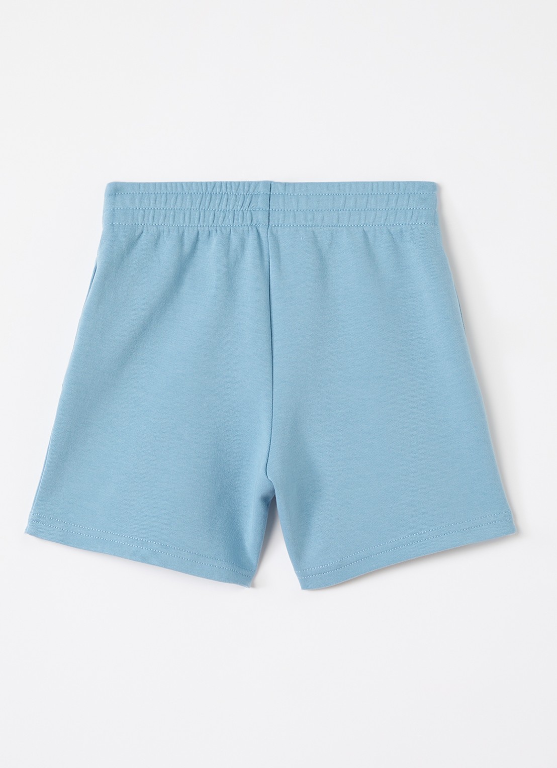 Ralph Lauren Straight fit korte joggingbroek met logo - voorkant 2 lichtblauw