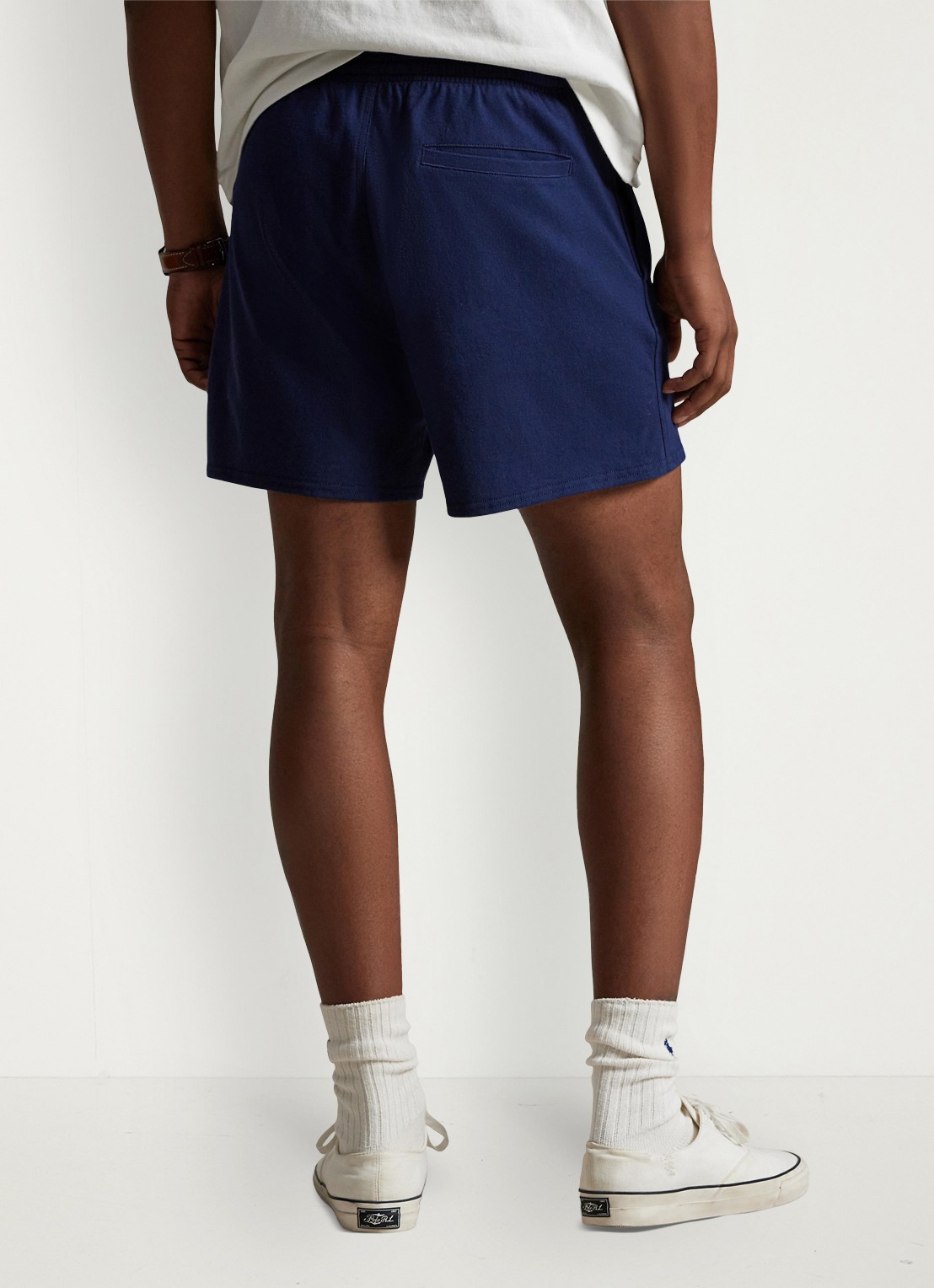Ralph Lauren Straight fit korte joggingbroek met logo - achterkant 5 newport navy