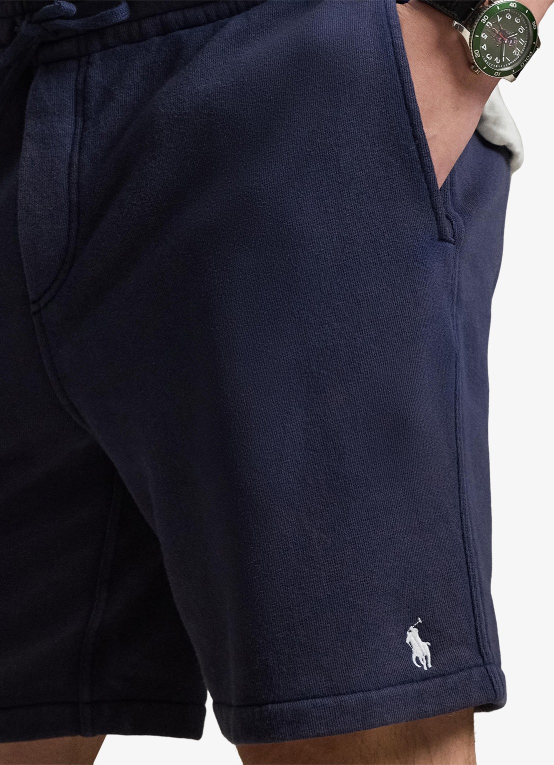 Ralph Lauren Straight fit korte joggingbroek met steekzakken - detail 2 newport navy