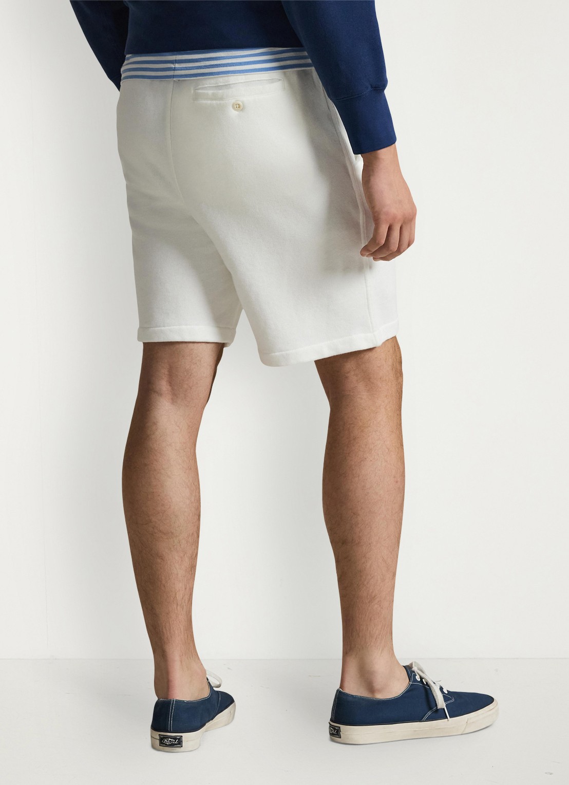 Ralph Lauren Straight fit korte joggingbroek met steekzakken - achterkant 3 white / wit