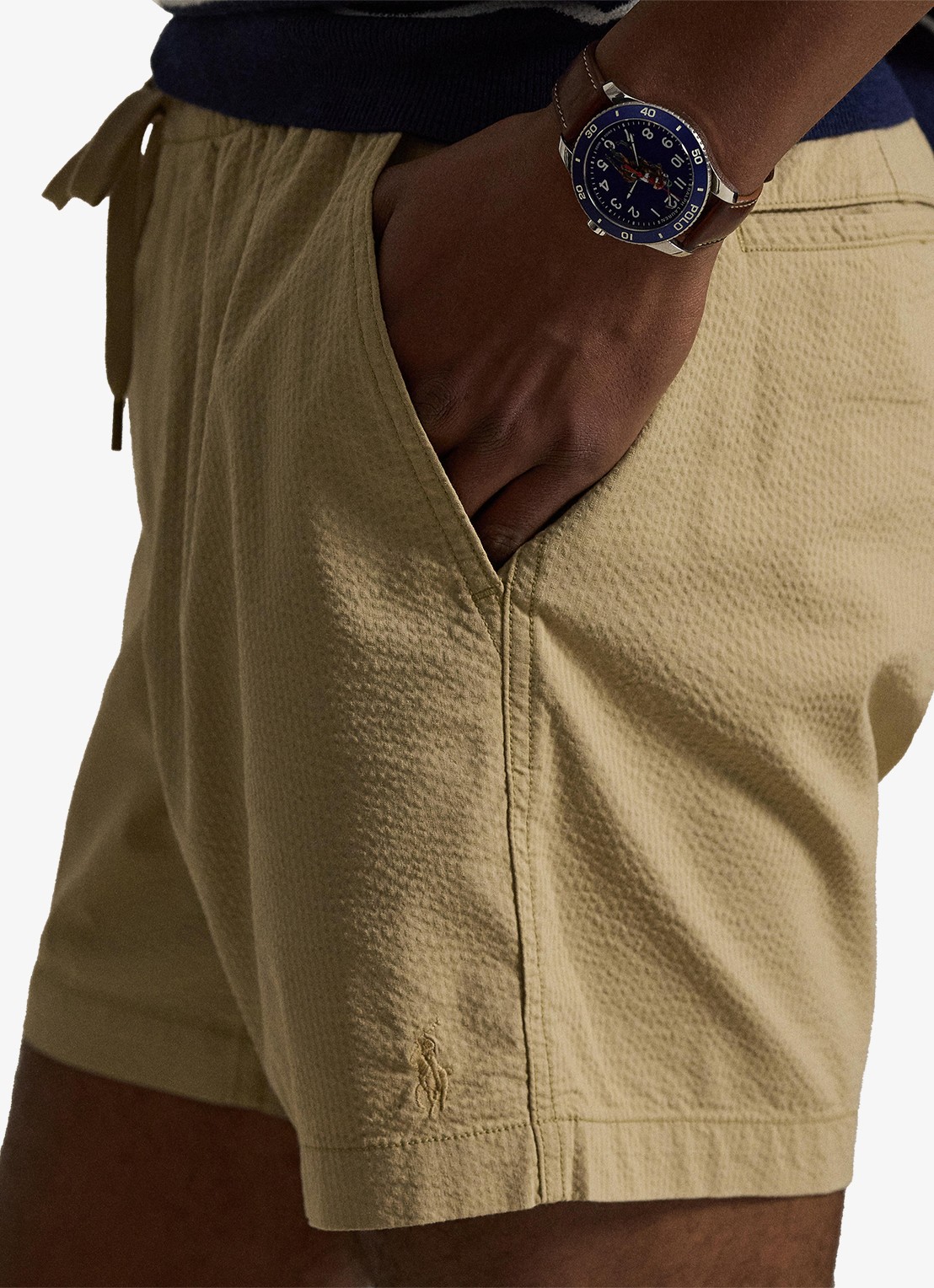 Ralph Lauren Straight fit short met steekzakken - detail 4 coastal beige/rl khaki multi