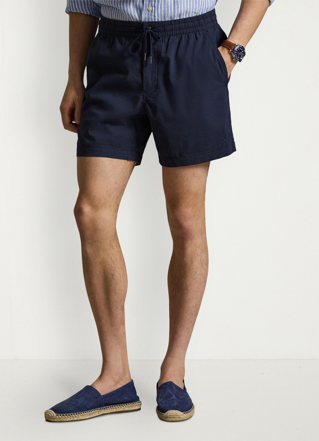 Ralph Lauren Straight fit short met steekzakken - detail newport navy/navy